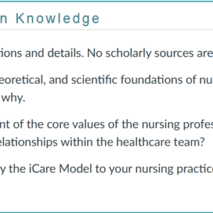 NR451 Week 1 Collaboration Café: Foundations of Nursing