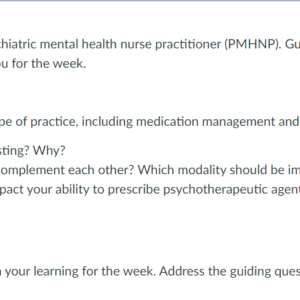 NR548 Week 1: Reflection on Learning