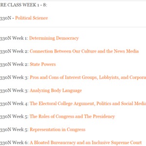 POLI330N - Political Science