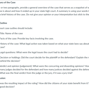 POLI330N Week 6: Part I How the Courts Address or Respect Our Rights as Citizens - Outline