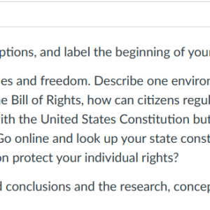 POLI330N Week 7: Our Struggle for Freedom, Civil Liberties And Political Equality