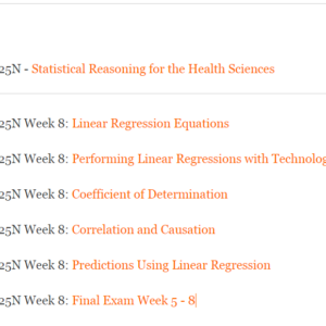 Statistical Reasoning for the Health Sciences