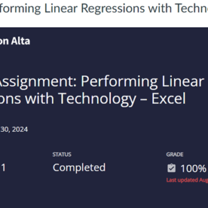 Performing Linear Regressions with Technology Excel
