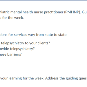 NR548 Week 7: Reflection on Learning