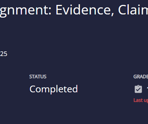 MATH225N Week 1: Evidence, Claims, and Study Types