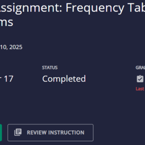 Week 2: Frequency Tables and Histograms