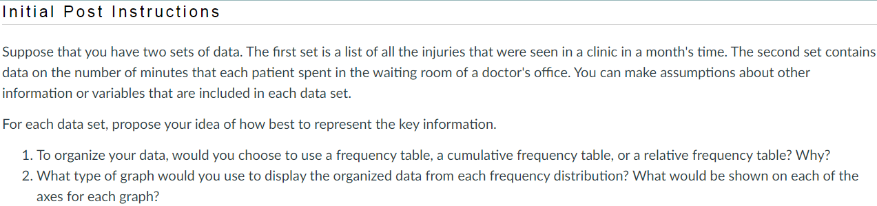 MATH225N Week 2: Graphing and Describing Data in Everyday Life