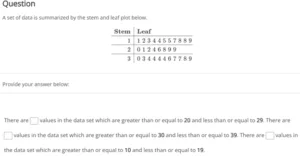 MATH225N Week 2 Stem and Leaf Plots
