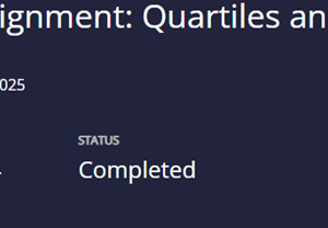 MATH225N Week 3 Quartiles and Box Plots