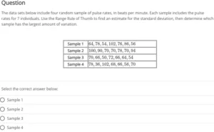 MATH225N Week 3 Standard Deviation
