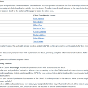 NR565 Week 4 Collaboration Café: CPGs Related to Musculosketal and Rheumatologic Conditions
