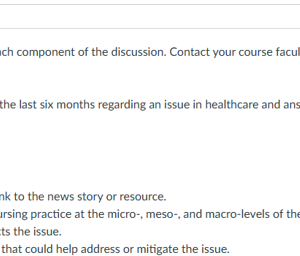 NR581NP Week 5 Discussion: Issues in Healthcare