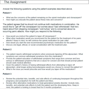 NURS-6630N Week 5 Assignment De-Prescribing