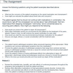 NURS-6630N Week 5 Assignment De-Prescribing