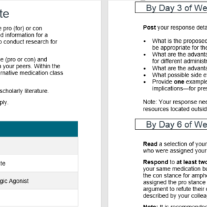 Patient Case Scenario Debate