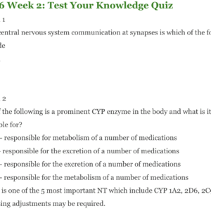 Test Your Knowledge Quiz