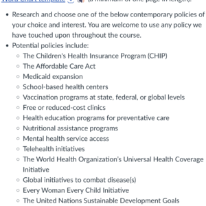 POLI330N Week 5: Policymaking Charting Assignment - Part I