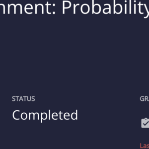 MATH225N Week 4 Probability Terminology and Notation