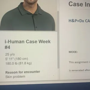 NURS-6512 Week 4 Assignment: I-HUMAN PATIENTS CASE STUDY: EVALUATING AND MANAGING INTEGUMENTARY CONDITIONS