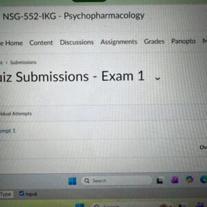 NSG 552 Exam 1 June-2026