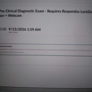 NR511 FNP Pre-Clinical Diagnostic Exam Sept 2026