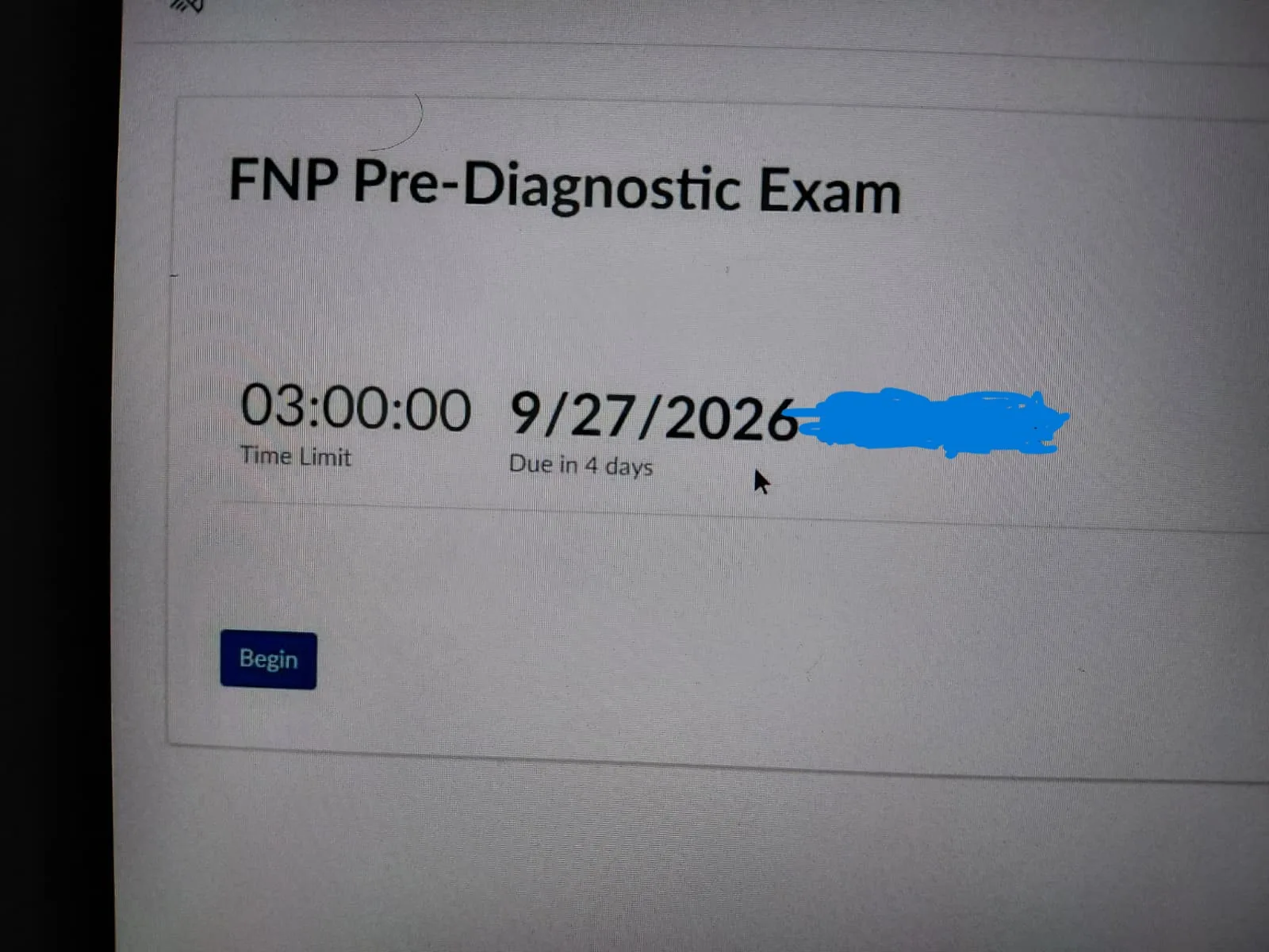 {SOLVED} NR603 FNP Pre-Diagnostic Exam (Sept 26)