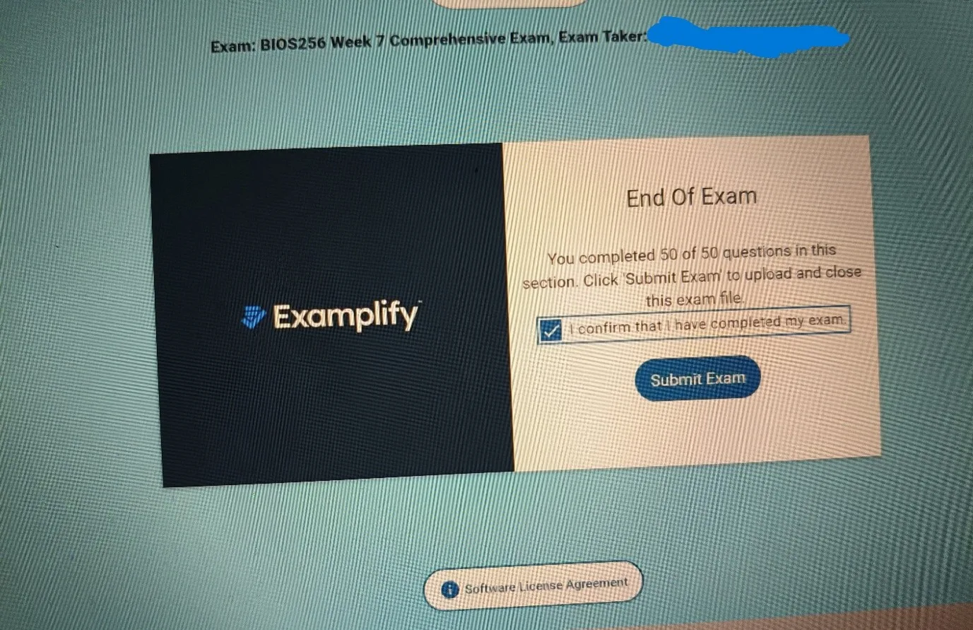 BIOS 256 Week 7 Comprehensive Exam (Oct 2026)