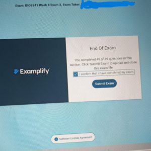 BIOS241 Week 8 Exam 3 (Oct 26)