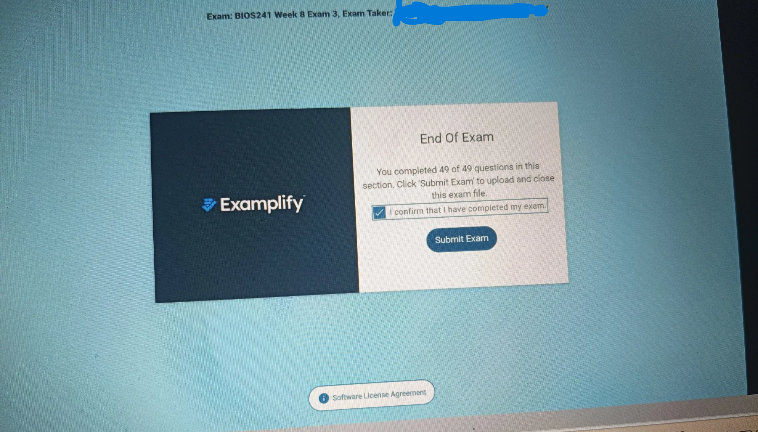 BIOS241 Week 8 Exam 3 (Oct 26)