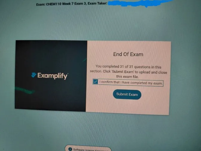 CHEM110 Week 7 Exam 3 (Oct 2026)
